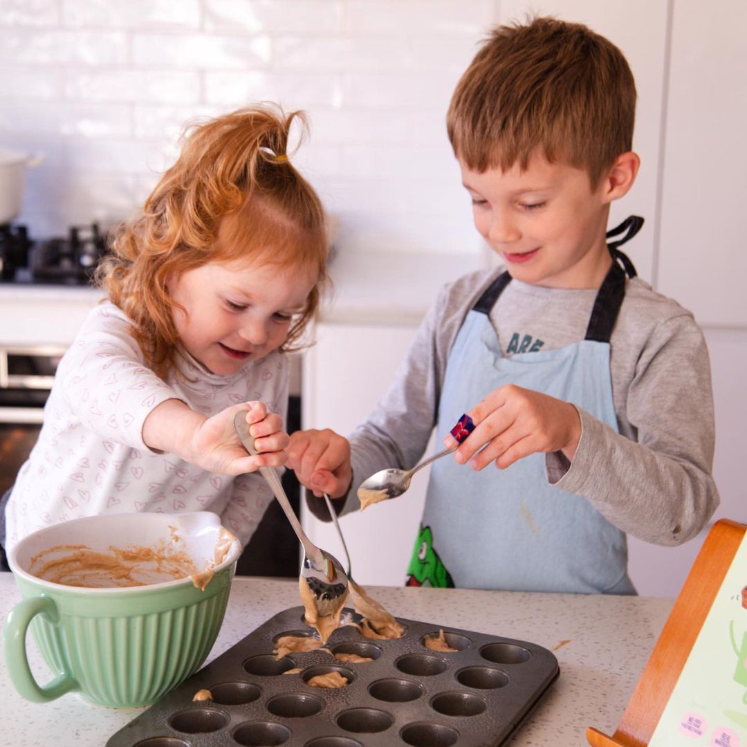 Kids baking, school holiday activity