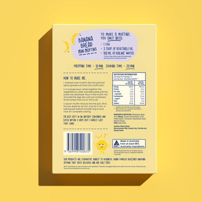 Banana Bread Mini Muffin Mix